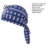 Elastic Strap Bandana Paisley Cooling Headscarf Cap Set, Sweat Wicking Adjustable Moisture-wicking Straps Fit Breathable Hand Washable Headwrap