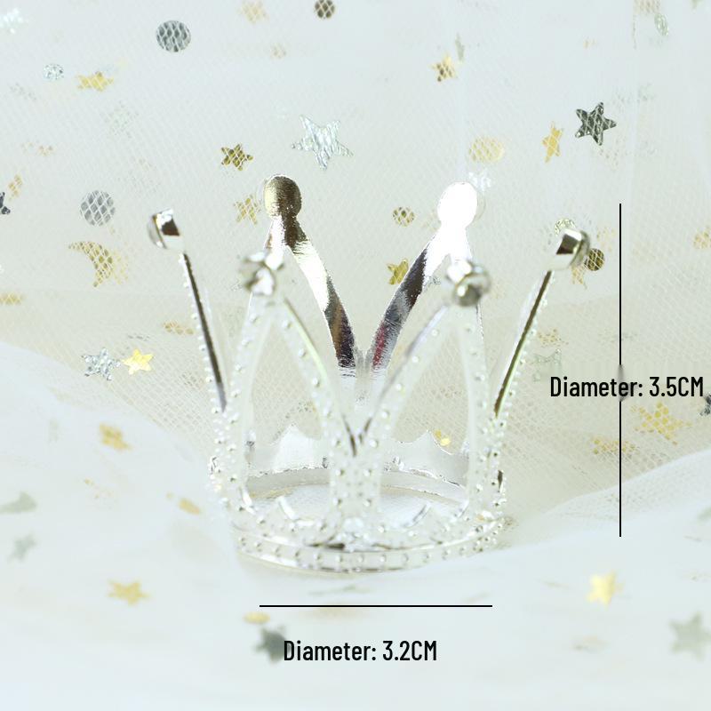 Pearl Crown Cake Topper: Birthday, Wedding, Queen, Goddess Theme