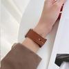 Compatible Leather Watch Band for Apple iWatch S10/8/9SE, Huawei GT, Xiaomi 89 Pro, and Redmi 45 - Top Layer with Studded Buckle