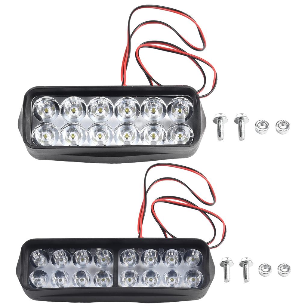 12V-80V biciclete electrice LED faruri super luminoase motocicletă triciclu 8/12/16 LED lampă E-Bike siguranță echitatie lumină față piese
