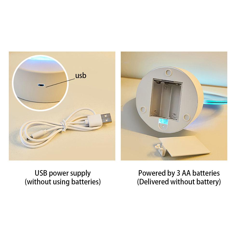 3D Treibsandlampe Atmosphärenlicht Ornament Kreatives Geschenk Sanduhr USB Nachtlampe Tischlampe Büro Firma Schlafzimmer Dekoration