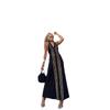 2025 Summer Sleeveless Spaghetti Strap Sexy Backless Evening Gown for Women