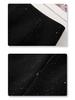 Women's 2024 Gray Sequin High-Waist A-Line Skirt - Slimming Spring & Autumn Hip-Wrap Skirt