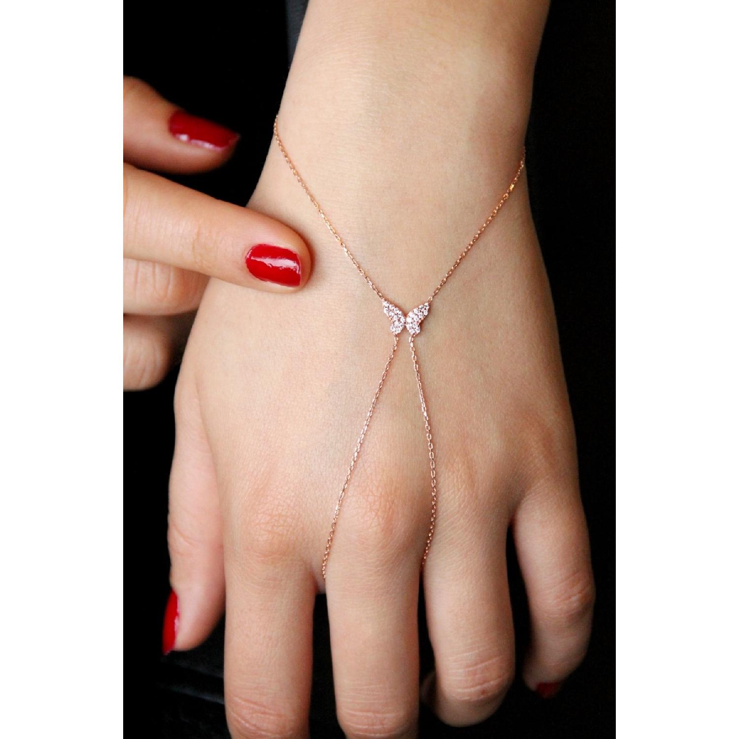 

Шахмаран из стерлингового серебра 925 пробы с фигуркой бабочки - B057601