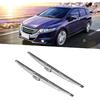 Front Windshield Wiper Blades, 12in/30.48cm Stainless Steel Polished Windshield Wipers Universal Quiet Wiper Blades for Auto Car