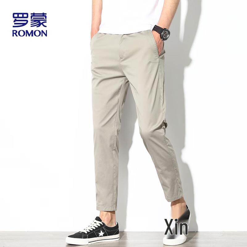 

ROMON Men s Summer Loose Fit Casual Cropped Pants 31