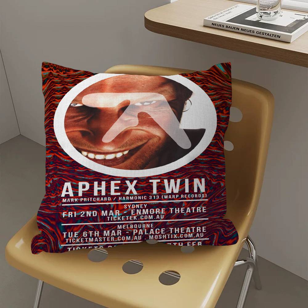 DJ AAphex Twin Cushion Cover Inches Farmhouse Decor Home Throw Pillow Covers for Couch Decorations
