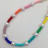 Color Rice Beads Acrylic Pearls Fashion Anti-lost Hand Pendant Short Mobile Phone Chain