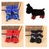 4pcs Hot Protective Pet Supplies Dog Shoes Anti-slip Footwear Puppy Warm Boots Waterproof