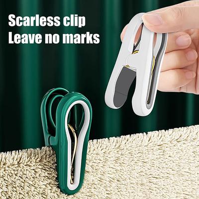 12Pcs Non Marking Clip For Drying Clothes Windproof Clip Household Small Clips Food Snack Bag Sealing Clips
