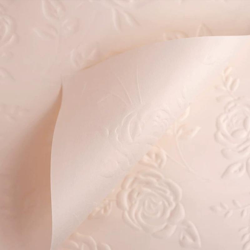 10pcs 58*58cm Art Paper Waterproof Flower Waterproof 3D Relief Art Paper Flower Valentine's Day Gift Packaging Kraft Papers Flower Shops Materials