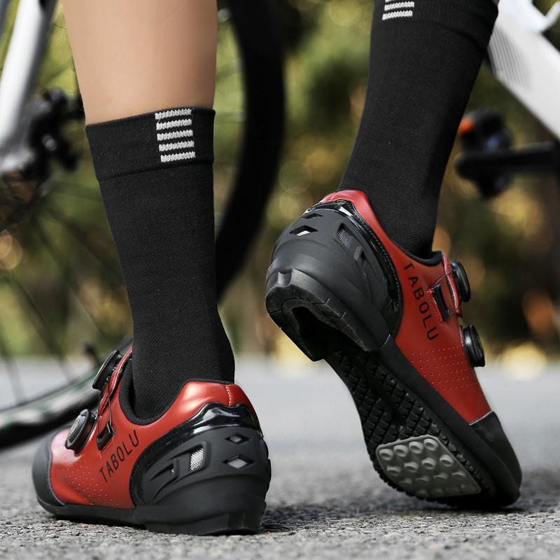 Unisex Cycling Shoes Mountain Bike Road Riding Breathable Clipless Flat Pedal Compatible