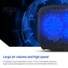 Cooling Pad Laptop with USB Ports 6 Wind Speeds Metal Mesh Fast Heat Dissipation Universal Adjustable Height Notebook Stand Central Fan Cooler