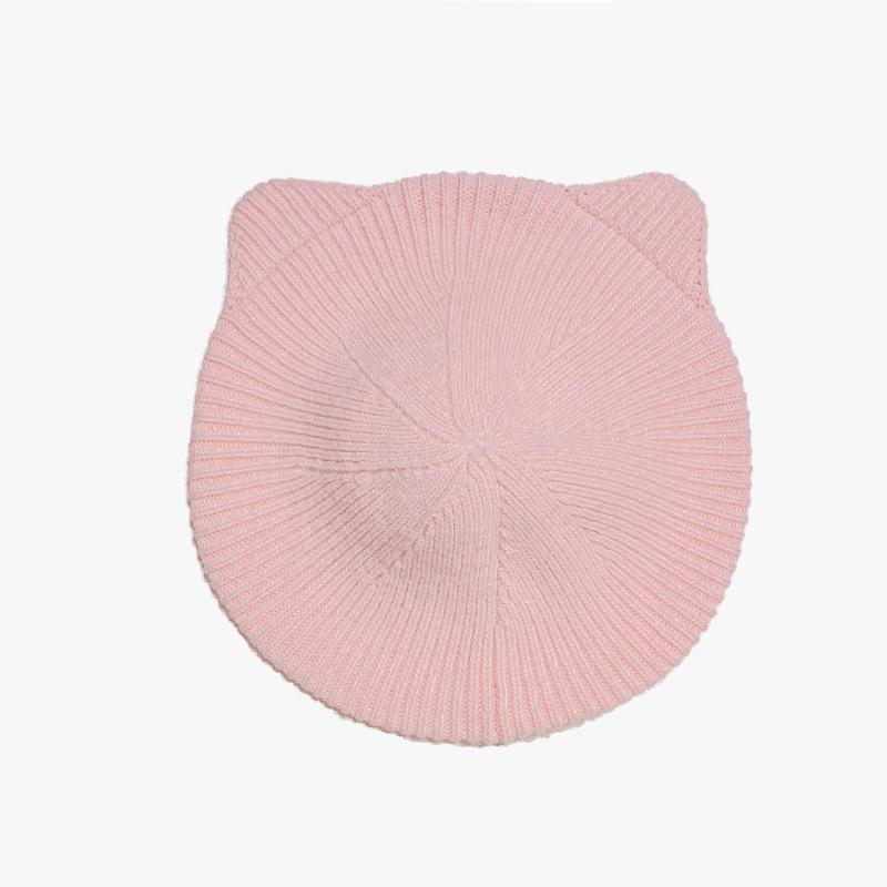 Women's New Knitted Dome Hat Wide Edge Face Showing Small Casual Sports Headband Korean Style Wool Bag Head Hat
