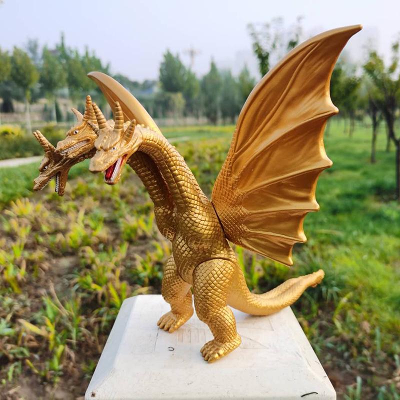 New Anime Godzilla VS King Kong Figure Blue King Ghidorah Godzilla Pvc Soft Glue Monster Doll Model Ornaments Toys Kids Gift no box