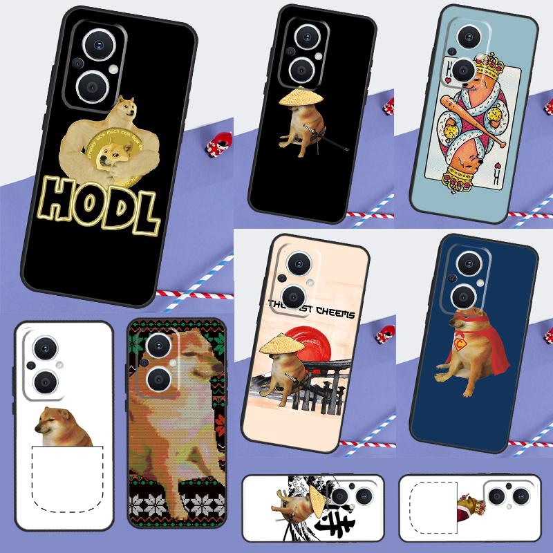 Cheems Doge Phone Case For OPPO Reno 13 13F 12 12F 11 8T 7 8 10 Pro OPPO Find X8 Pro X6 X3 X5 Lite Cover