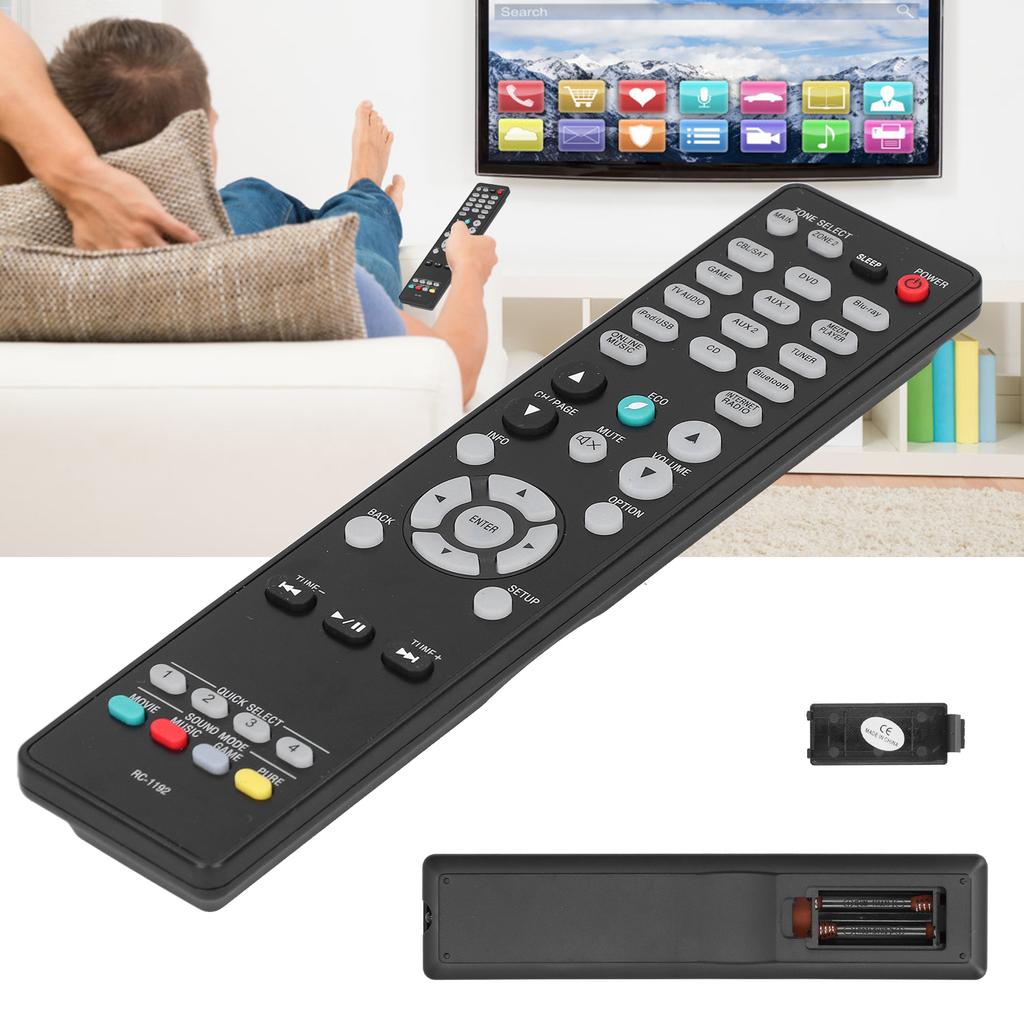 RC‑1192 Universal TV Remote Control for LCD TV Portable Remote Control Replacement