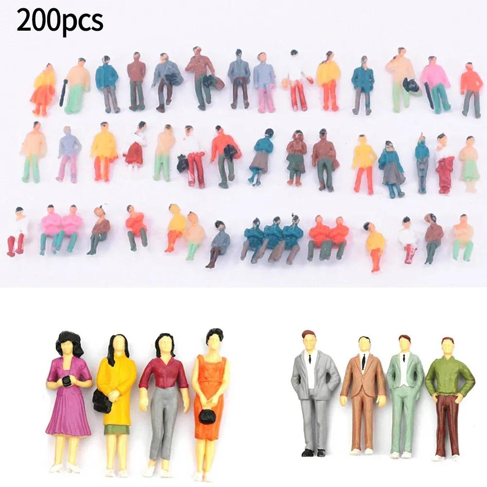 Model Figures Model People Standing And Sitting Model People Versatile 100% Brand New 1:87 H0 Beautiful Figures