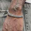 Men's Retro Spinal Chain Bracelet Simple Stainless Steel Bone Chain Jewelry Hip Hop Dressing Accessories Gifts