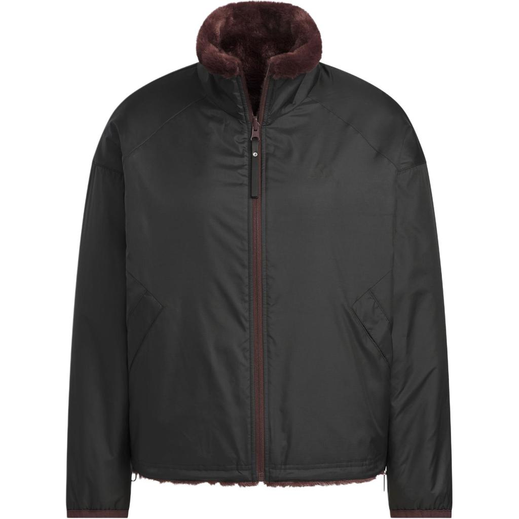 adidas Women's Reversible Sherpa Jacket Black Women JX6837