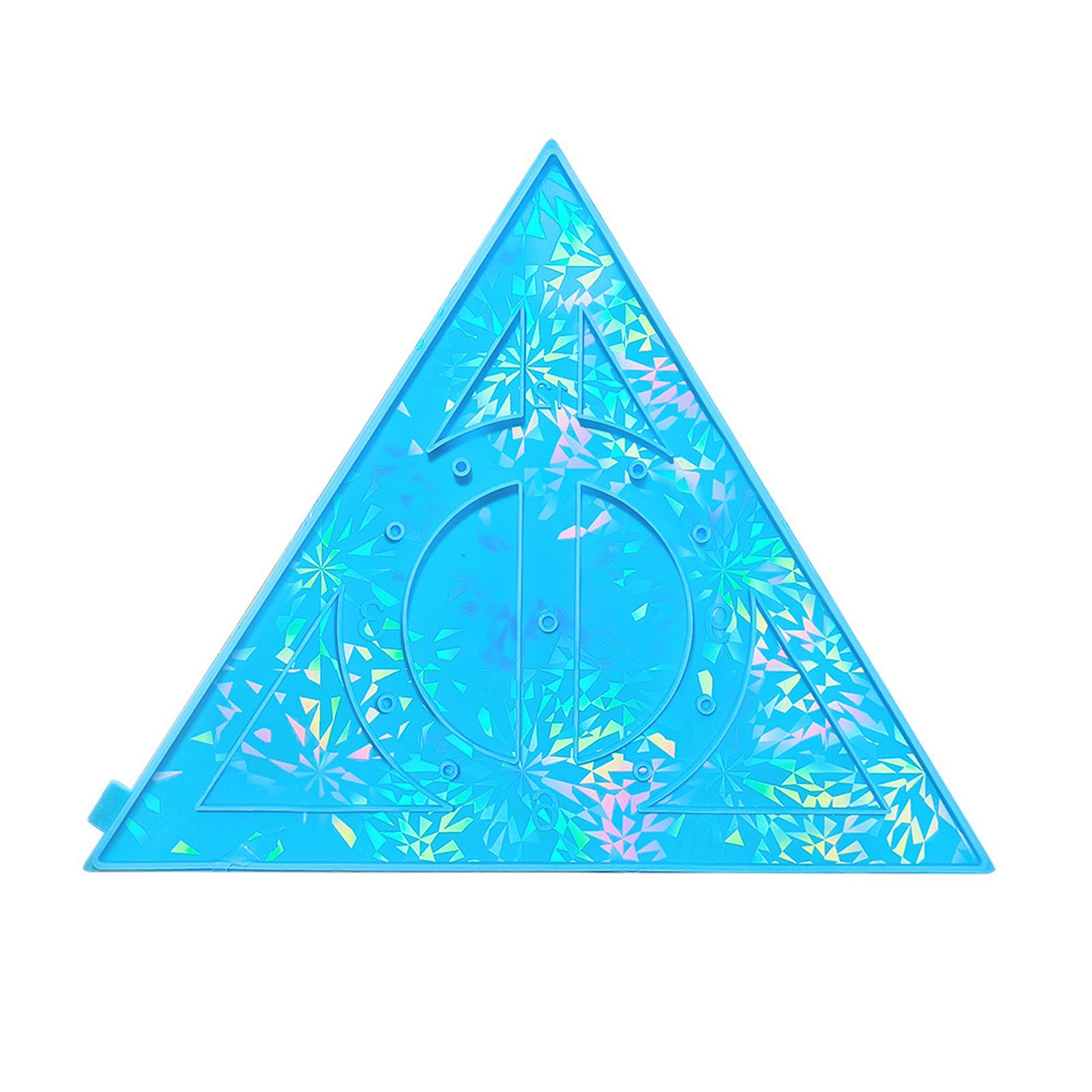 

Универсальная силиконовая форма для литья, лазерная треугольная форма для часов, универсальные украшения, литейная форма, голографический инструмент для ювелирных изделий светло-синий