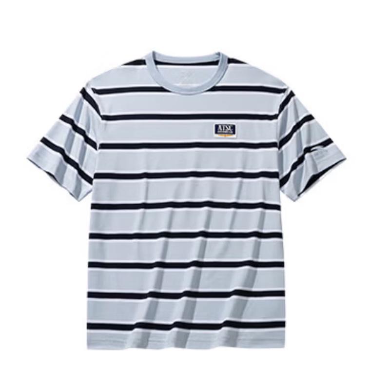 

ANTA Unisex Striped Cotton T-Shirt L