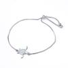 New Personalized Platinum Blue Australian Treasure Single Turtle Drawstring Bracelet with Simple Temperament and High End Accessories