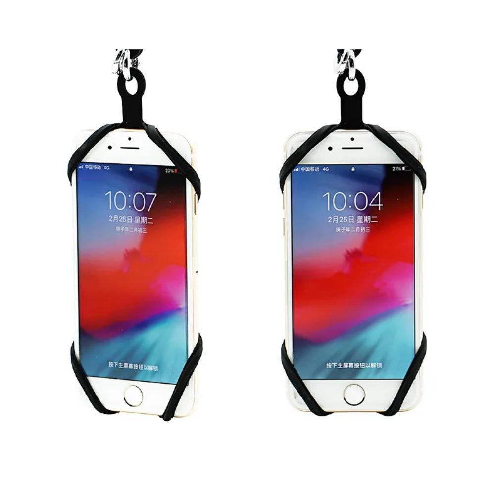 Universal Lanyard For Phone Silicone Sports Phone Strap Mobile Phone Lanyards Ring Holder Case Neck Hanging Rope Sling Chain