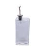 Oil and Vinegar Dispenser Set Glass 500ml Olive Oil Dispenser Bottle with Pourer and Funnel for Kitchen