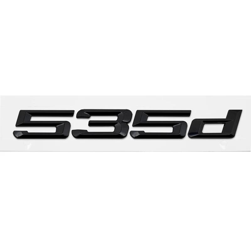 ABS Car Rear Trunk Letters Logo Badge Emblem Sticker For BMW 5 Series 520d 525d 528d 530d 535d 540d 550d E39 E60 E61 F10 F11 G30
