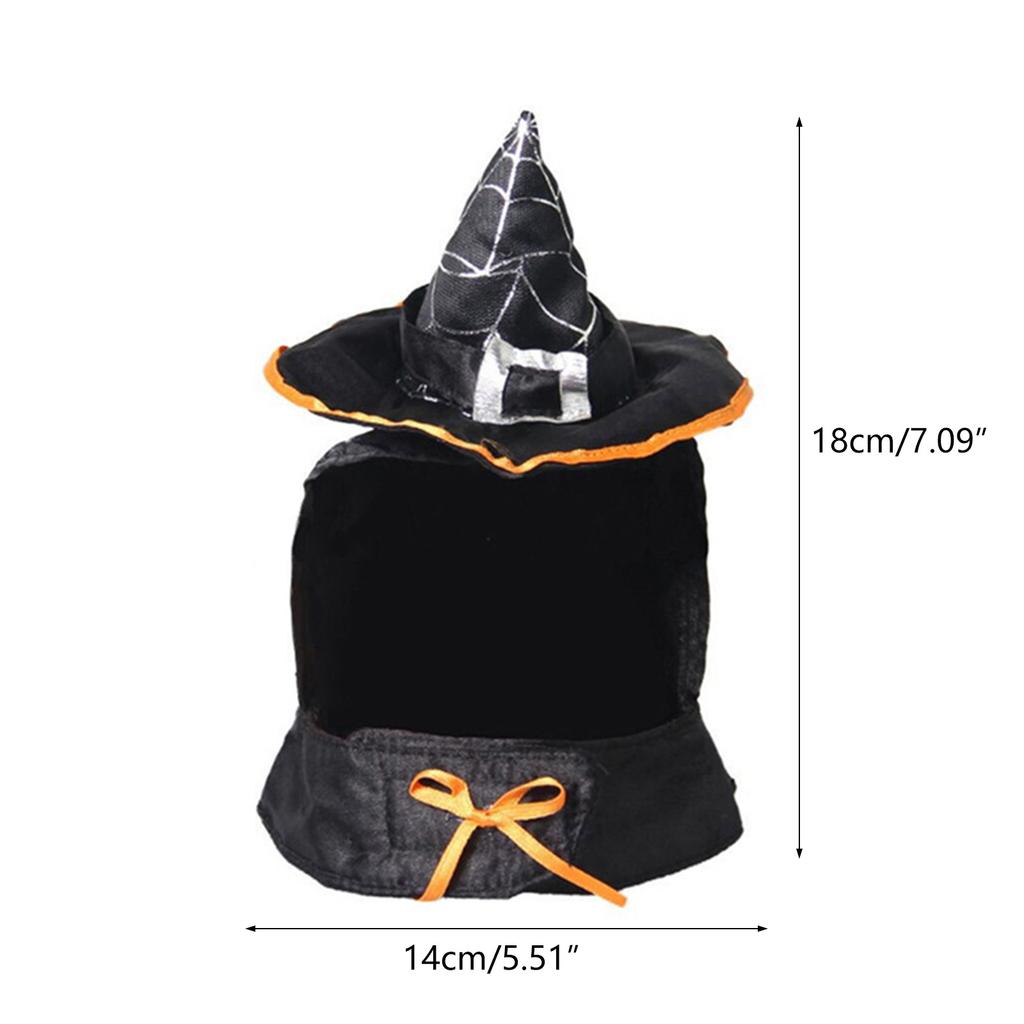 Cute Theme Cosplay Witch Hat for Cat Dog Dress up Costume Cosplay Warm Headwear Dogs Cat Accessories