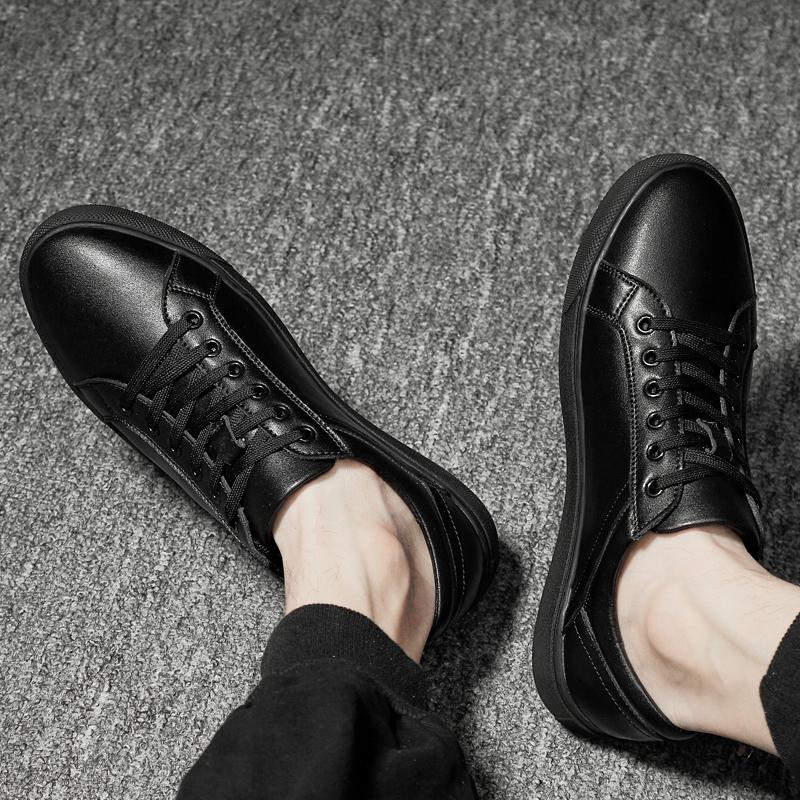 Men Shoes Skateboard Shoes Casual Brand Footwear Genuine Leather Flat Shoes Men Non-Slip Walking Flats Men Sneakers Soft Sole