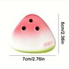 1Pc Watermelon Shaped Toy Soft Slow Rebound Adorable Design For Kids Gifts Party Favors Office Stress Relief.