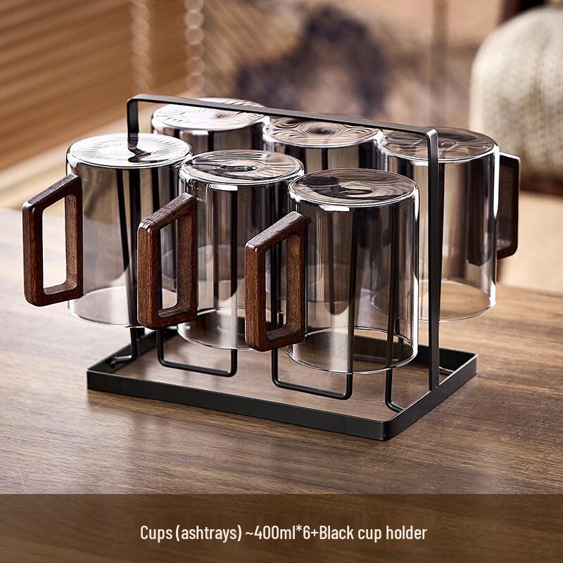 Набор термостойких кружек из боросиликатного стекла Handun