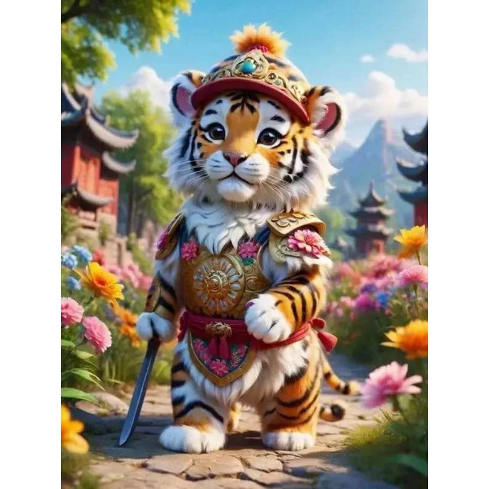 

DIY Повний круглий алмазний живопис Вишивка хрестиком 3D милий кошеня тваринна сцена Маленька квітка домашнє декоративне мистецтво Алмазний живопис 5d алмазний живопис Full Square 30X42.5CM