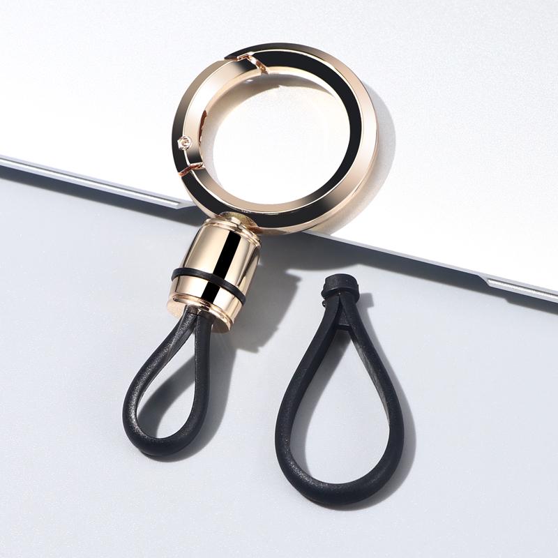 Men's Metal Car Keychain Pendant: Sleek Anti-Lost Waist-Hanging Key Ring