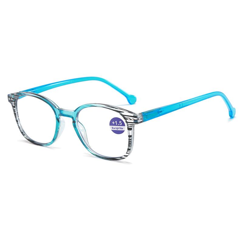 Anti-Blue Reading Glasses Trendy Glasses Spring Legs High Definition Simple Reading Glasses