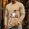 Men's Halloween Long Sleeve Neck Casual Shirt