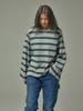 SAAI Multi Stripe Long Tee Gray