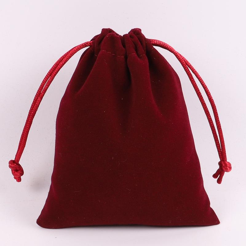 Mini Velvet Bags Jewelry Bags Multifunctional Storage Drawstring Pouch Confectionery Gifts Cookies For Christmas 12X15Cm