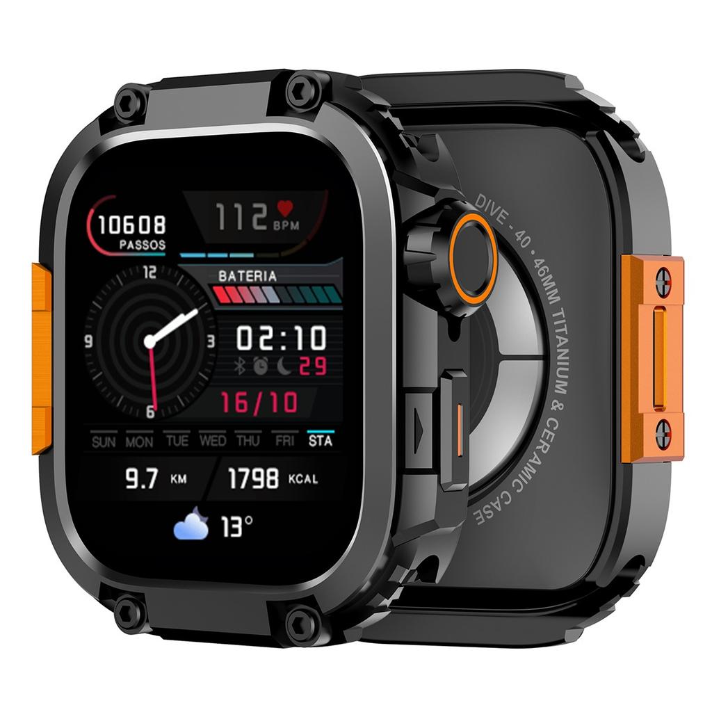 Luxury Alloy Watch Case for Apple Watch Series11 46mm Metal Frame Protection Shell Cover For Iwatch 11 10 46MM Case Accessories