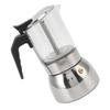 Glass Moka Pot Stainless Steel Heat Resistant Portable Classic Italian Coffee Maker for Home and Cafe 300ML