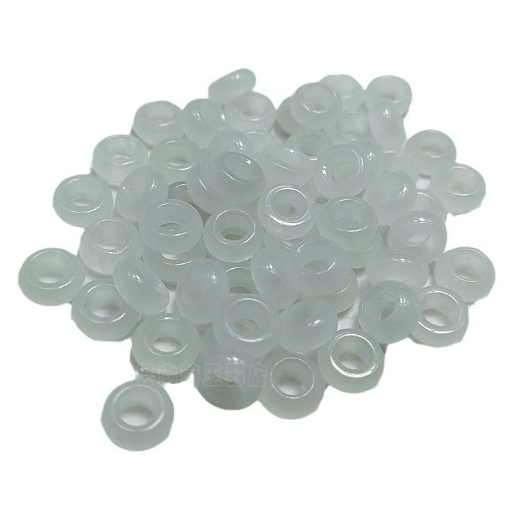 Утолщенные белые нефритовые бусины 10 мм для изготовления украшений своими руками