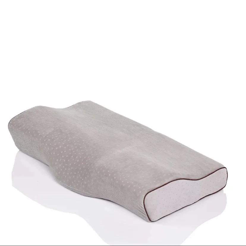 

Ортопедическая подушка из пены с эффектом памяти, защита шеи, медленный отскок, подушка с эффектом памяти, в форме бабочки, здоровье шейного отдела шеи 62x34x11 темно-серого
