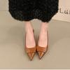 Summer High Heel Women Sandals Fashion Pointed Toe Singbacks Shoes Style Banquet Party Sandalias Shoes