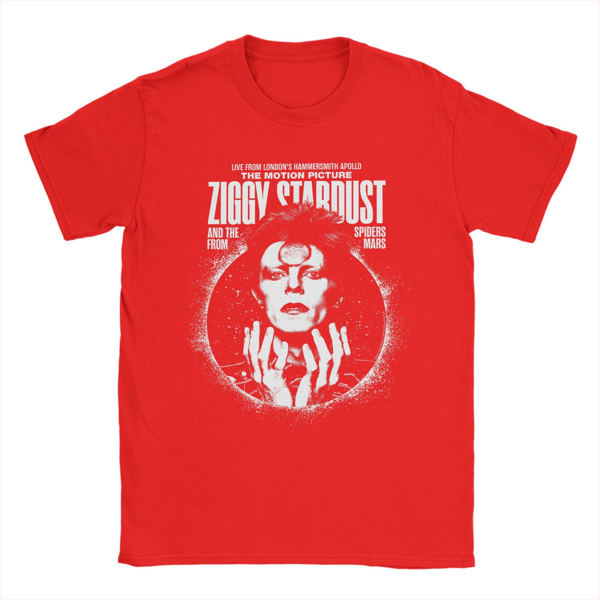 David Bowie Ziggy Stardust The Motion Leisure TShirts  Cotton Tshirt for Unisexs YK Funny Pattern Short Sleeve Clothes S