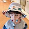 Children'S Large Brim Sun Protection Summer Thin Mesh Breathable Fisherman Hat Kindergarten Hat Girl Baby Sun Hat