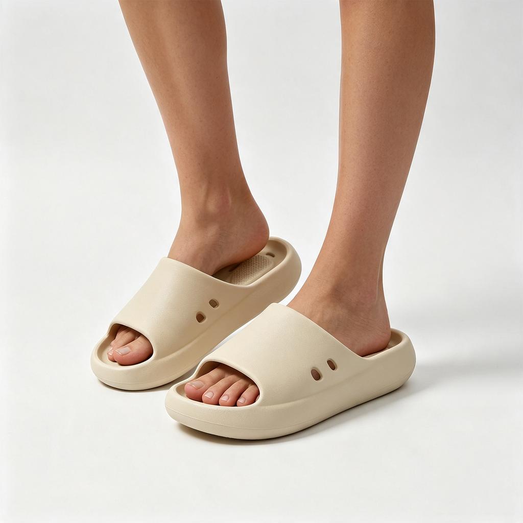 Men's Quick-Dry Non- Bathroom Slippers with Drainage Holes for Indoor Home Use