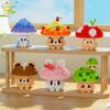 DIY Cute Mushroom Bouquet Micro Building Blocks Model Creative Home Desk Decoration Brick Toy For Kids