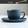 Ceramic Office Coffee Cup And Saucer Set Milk Tea Mug Birthday Gift Juice Cup With Spoon Drinkware 200ML